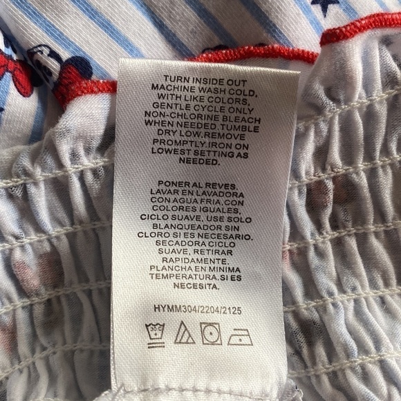 Minnie Mouse 2 pc Disney Set, Red White, Blue - Picture 6 of 8